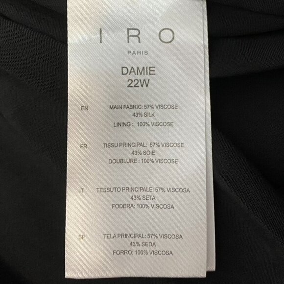 NEW IRO Damie Silk Multicolor Paisley Puff Sleeve Surplice Neckline - Picture 12 of 16